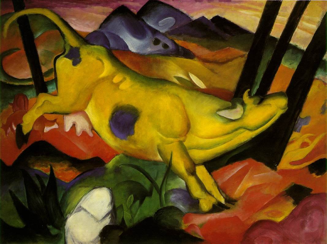 Die gelbe Kuh English: The Yellow Crown alkotó: Franz Marc
