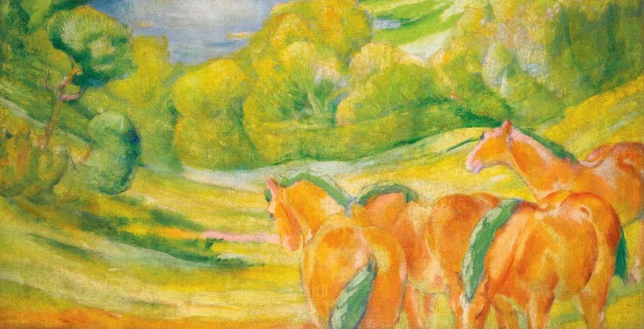  Nagy táj InGerman: Groe Landschaft In alkotó: Franz Marc