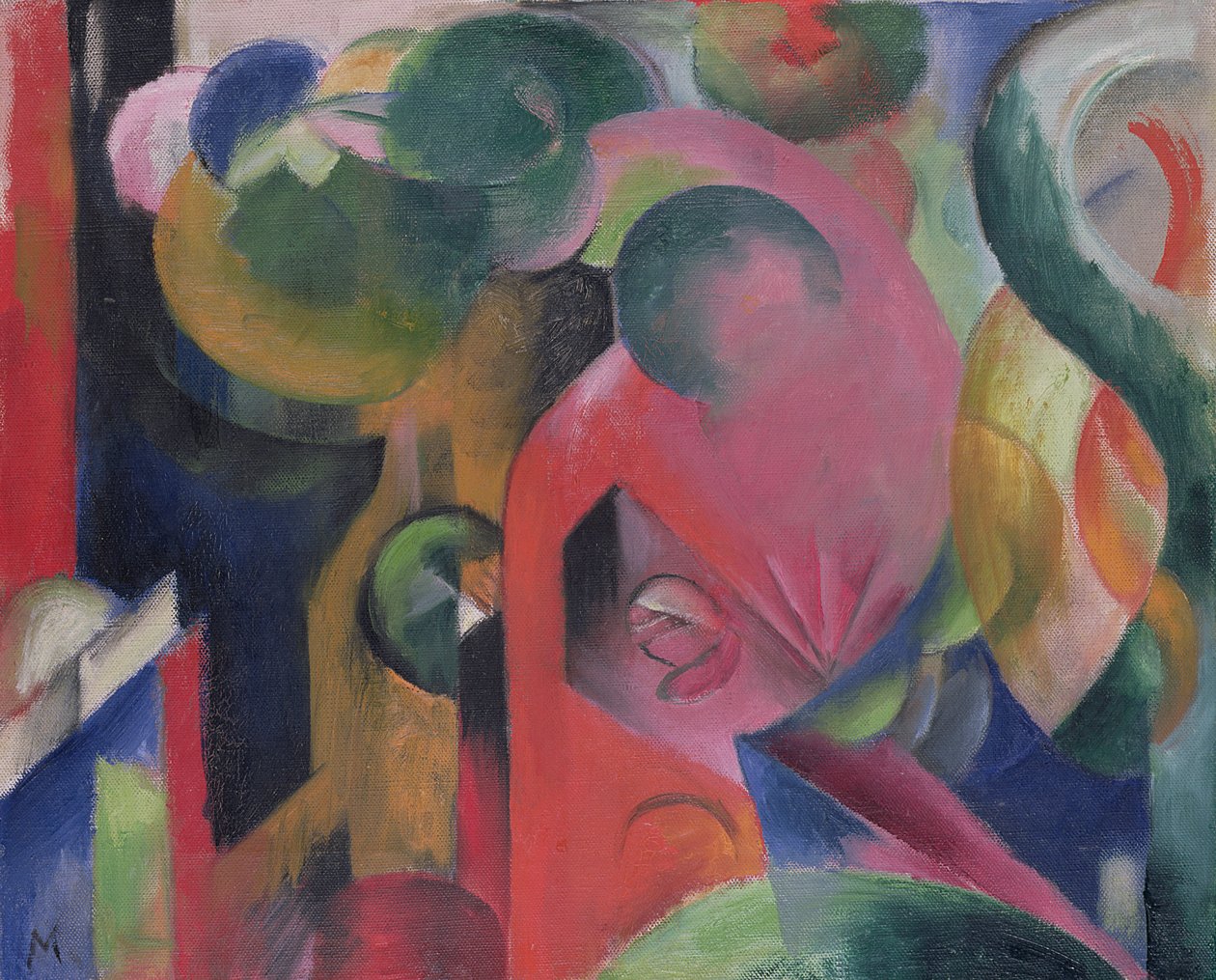 Törött formák alkotó: Franz Marc