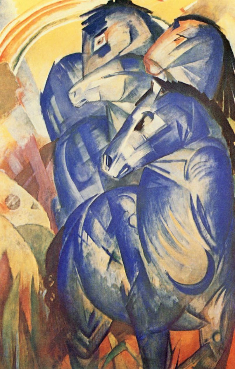 A kék lovak tornya alkotó: Franz Marc