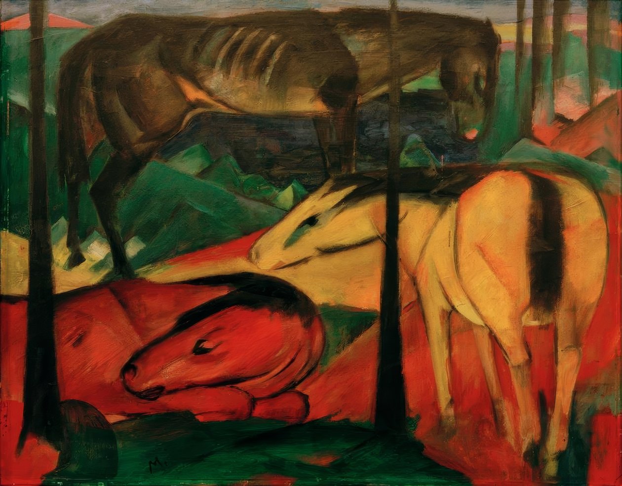 A három ló alkotó: Franz Marc