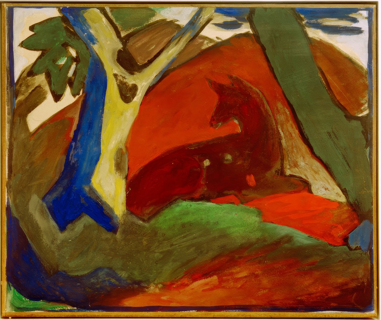 Guggoló szarvas alkotó: Franz Marc