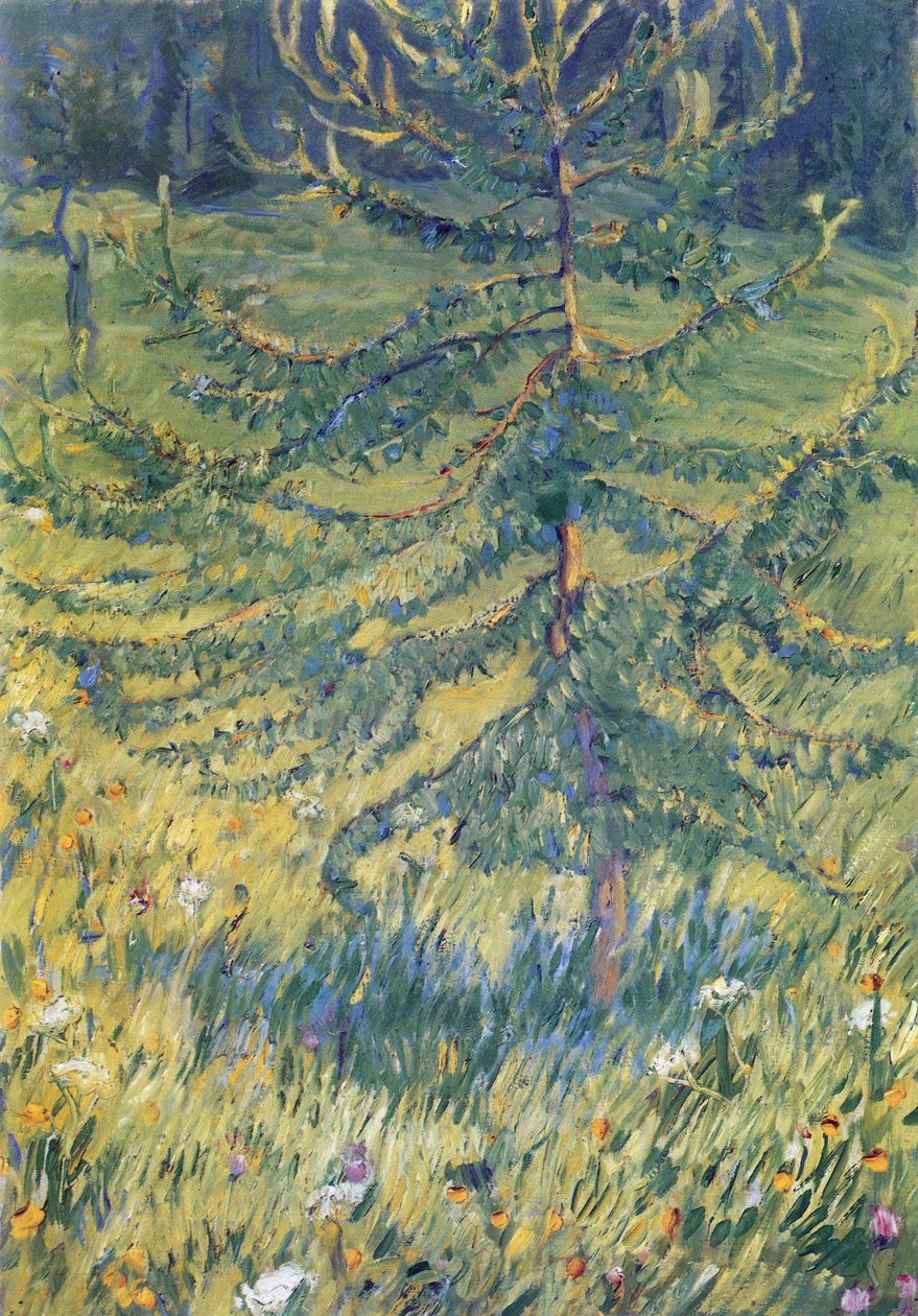 Vörösfenyő fák alkotó: Franz Marc