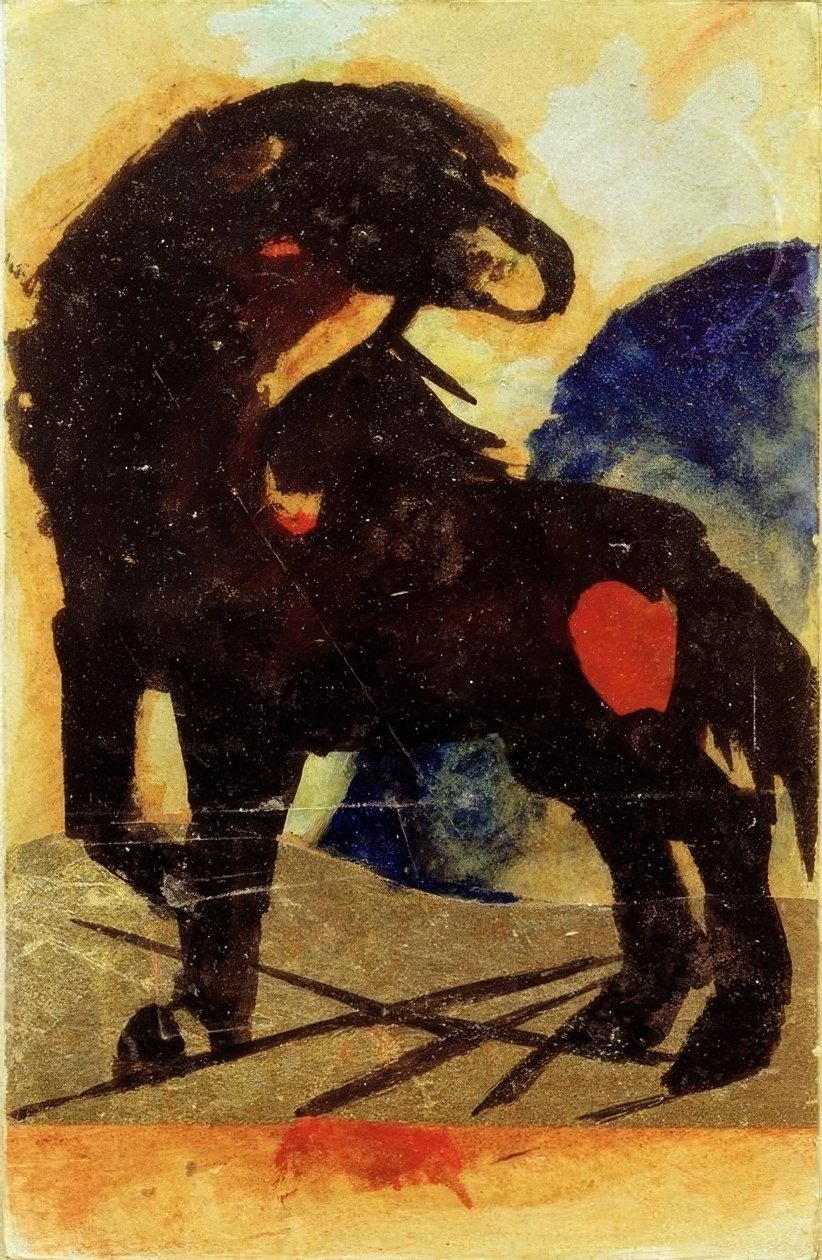 Fekete ló alkotó: Franz Marc