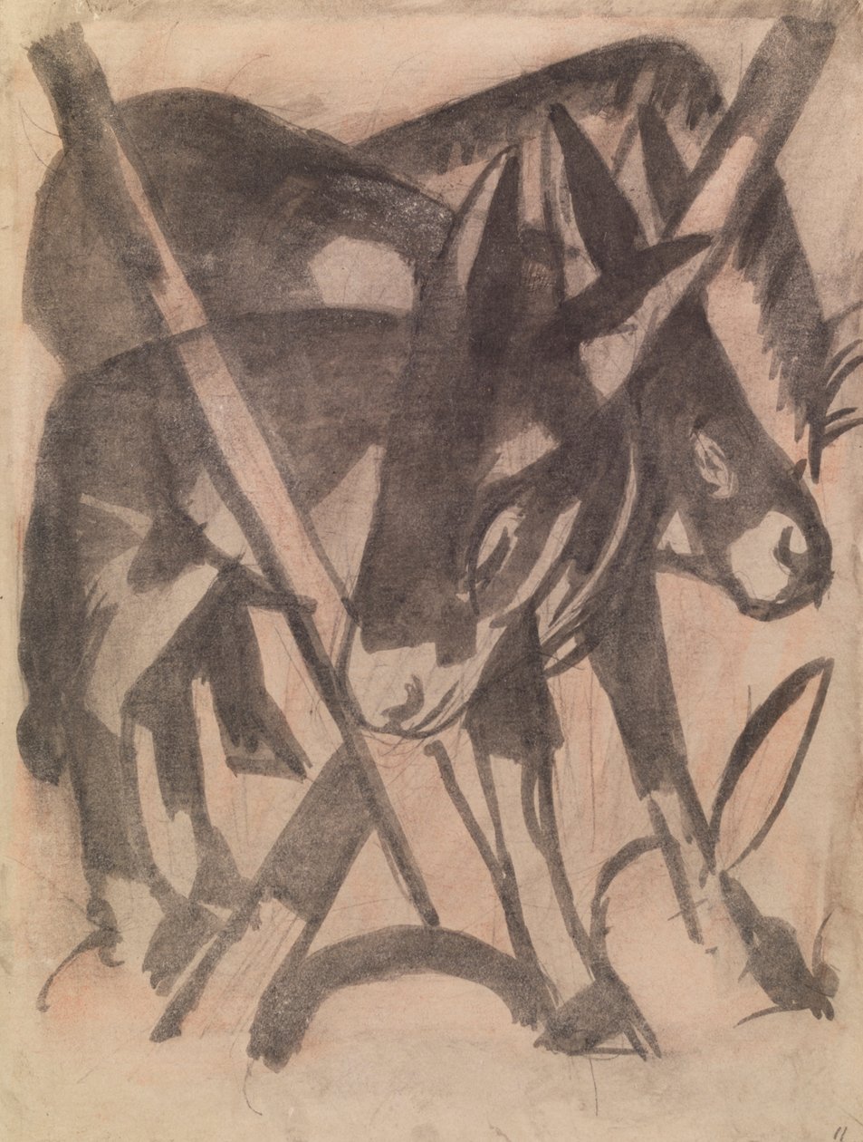 Két szamár alkotó: Franz Marc
