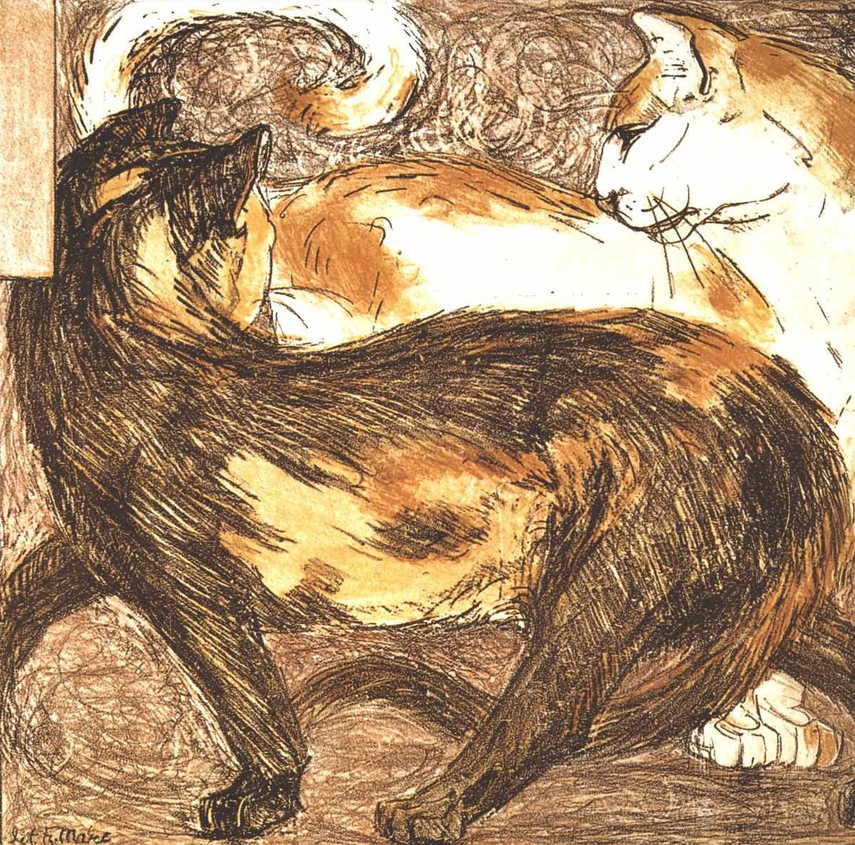 Két macska alkotó: Franz Marc