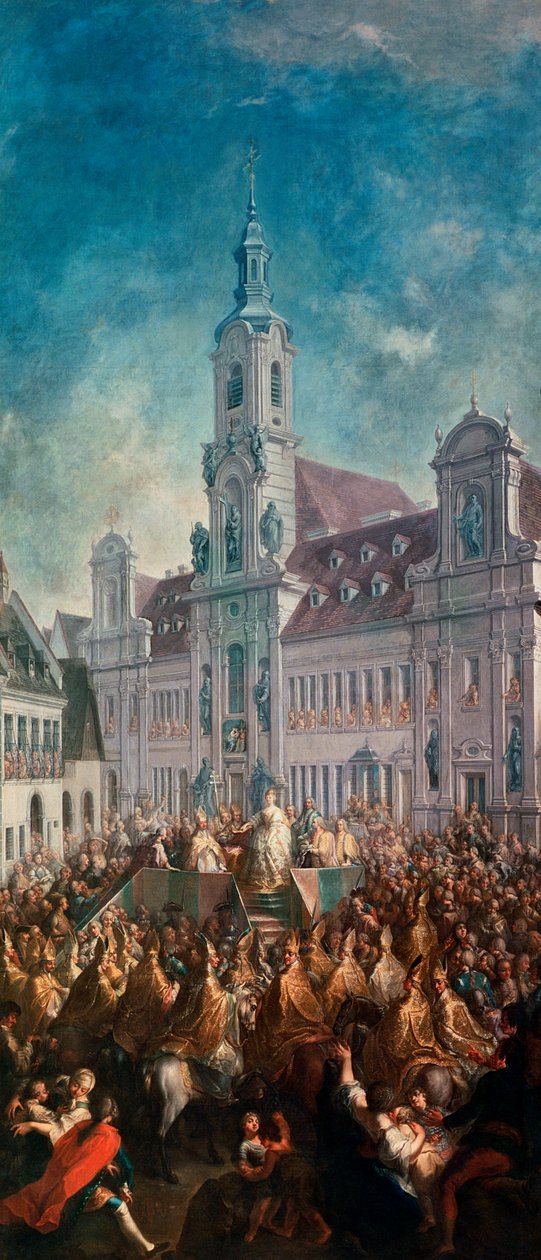 Mária Terézia osztrák császárné (1717-80) megkoronázása Pressburgban, 1768 alkotó: Franz Messmer
