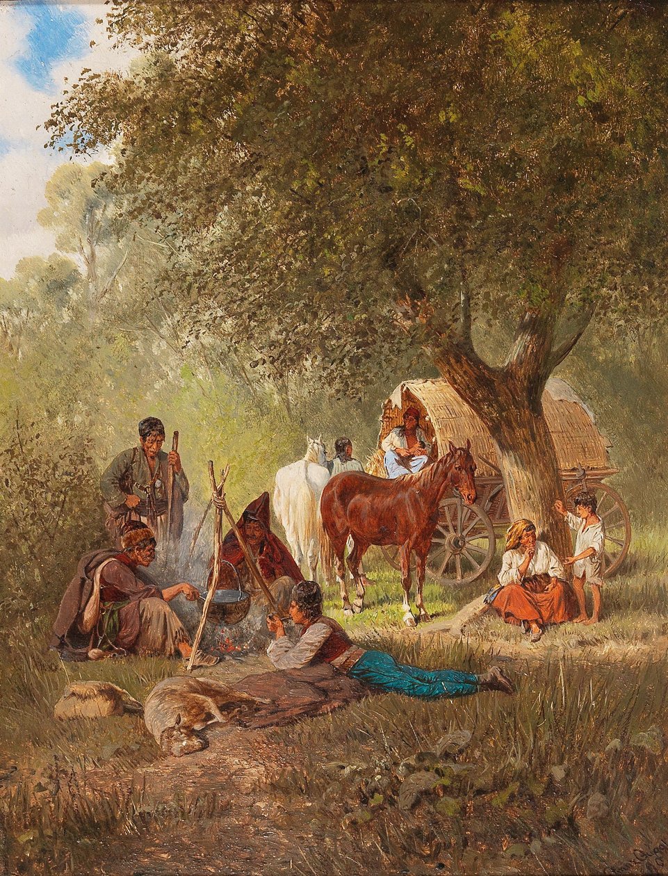 Déli pihenő alkotó: Franz Quaglio