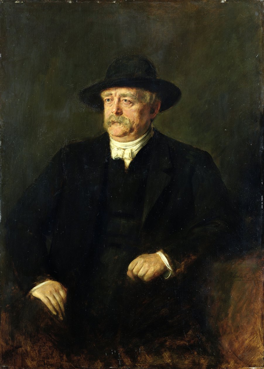Otto von Bismarck kancellár (1815-98), 1849 alkotó: Franz Seraph von Lenbach