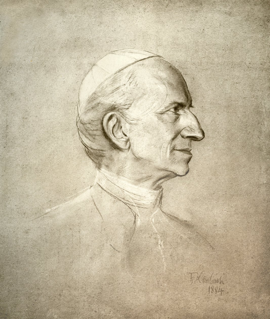 Leó pápa XIII alkotó: Franz Seraph von Lenbach