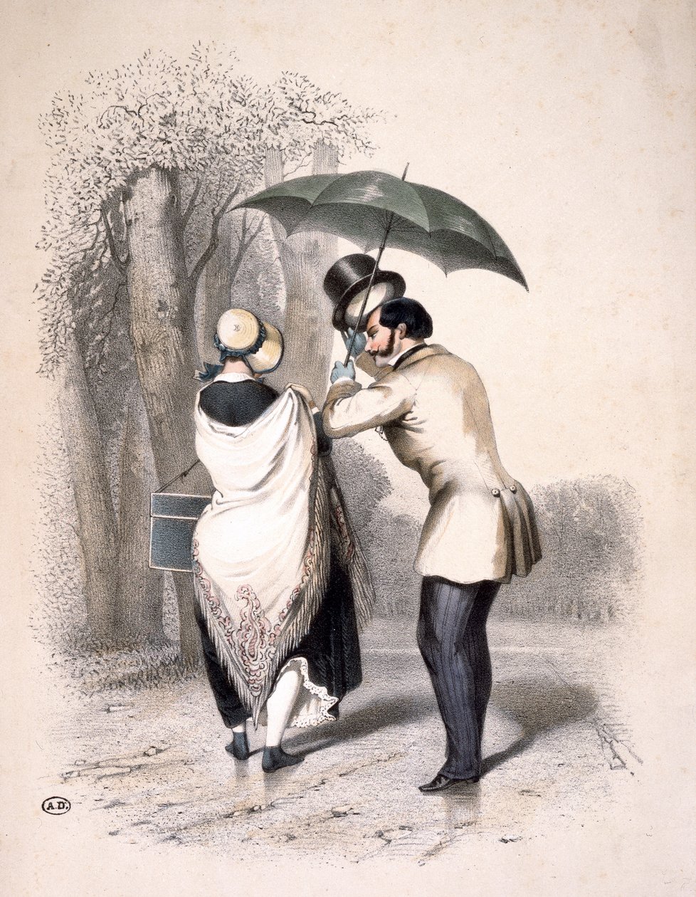 The Milliner vagy A Way to Engineer an Introduction, 1840 körül alkotó: Franz Teichel