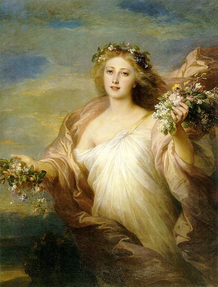 Tavasz (tavasz) alkotó: Franz Xaver Winterhalter