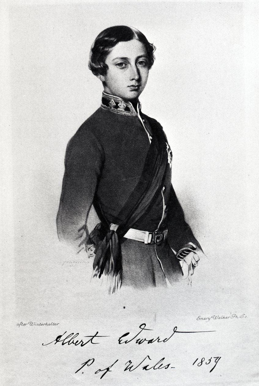 Edward, walesi herceg, Emery Walker metszetével alkotó: Franz Xaver Winterhalter