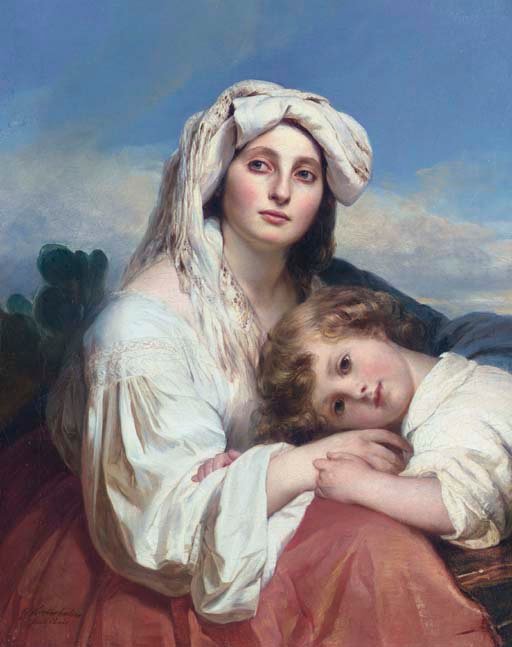 Olasz gyermekkel alkotó: Franz Xaver Winterhalter