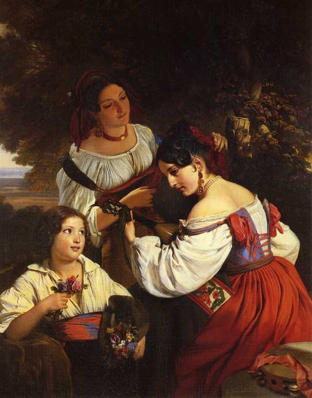 Olasz műfaji jelenet alkotó: Franz Xaver Winterhalter