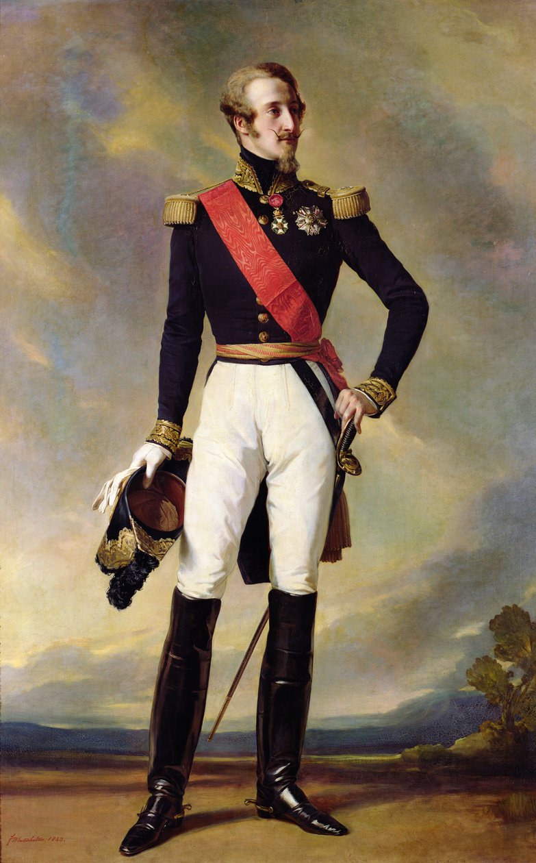 Louis-Charles-Philippe, Orleans (1814-96) Nemours hercege, 1843 alkotó: Franz Xaver Winterhalter