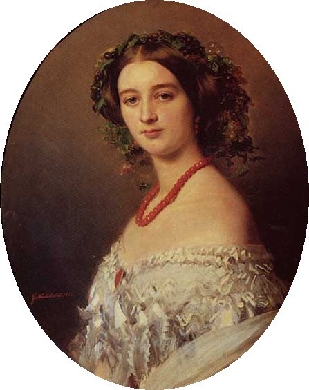 Maria Louise de Wagram Murat hercegnője alkotó: Franz Xaver Winterhalter