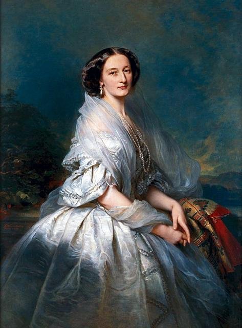 Eliza Franciszka Krasiska szül. Branicka portréja alkotó: Franz Xaver Winterhalter