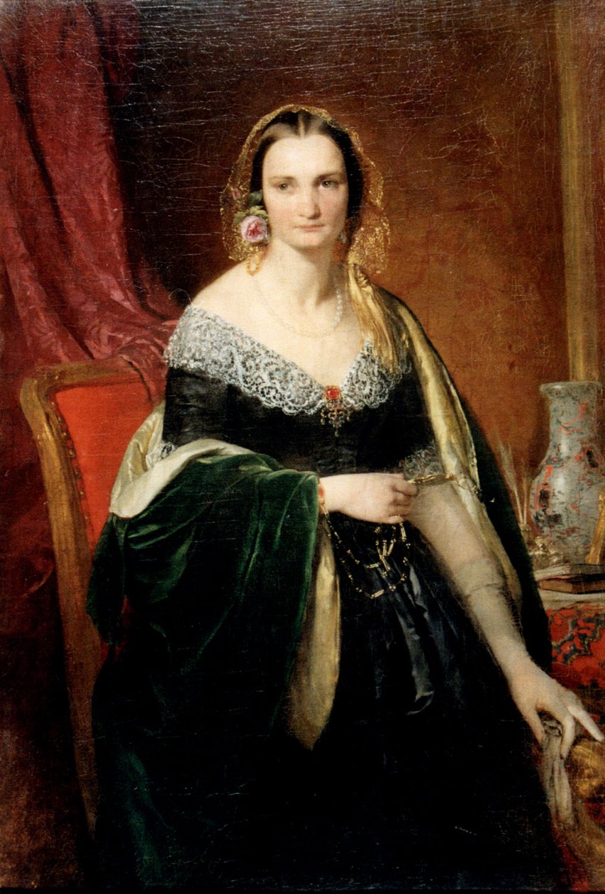 Erzsébet Nyikolajevna Krivtzov portréja alkotó: Franz Xaver Winterhalter