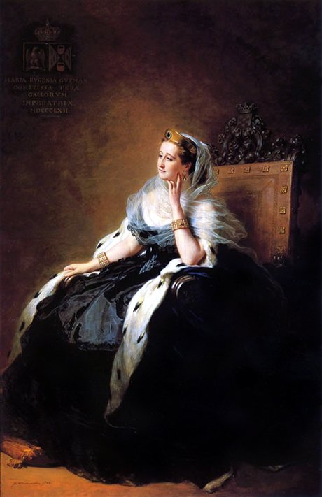 Eugénie, a francia császárné portréja alkotó: Franz Xaver Winterhalter