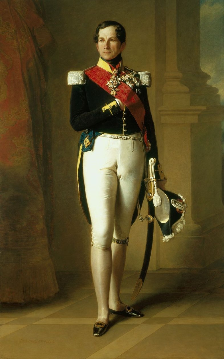 I. Lipót belga arcképe alkotó: Franz Xaver Winterhalter