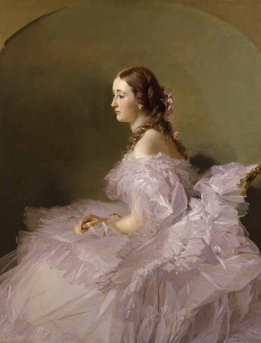 Lydia Schbelsky, Staël von Holstein bárónő portréja alkotó: Franz Xaver Winterhalter