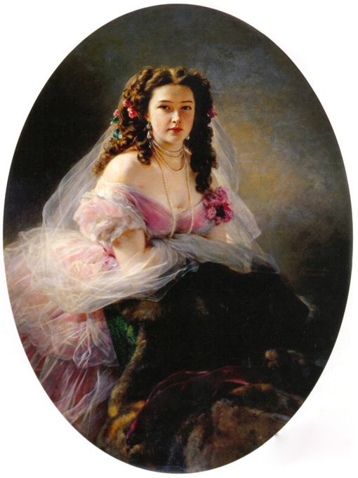 Madame Barbe de Rimsky-Korsakov portréja alkotó: Franz Xaver Winterhalter