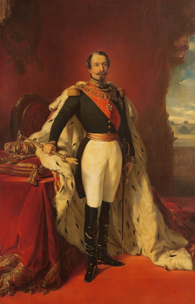 III. Napóleon (1808-73) francia császár portréja alkotó: Franz Xaver Winterhalter
