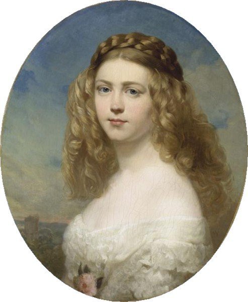 Amelia bajor hercegnő portréja alkotó: Franz Xaver Winterhalter
