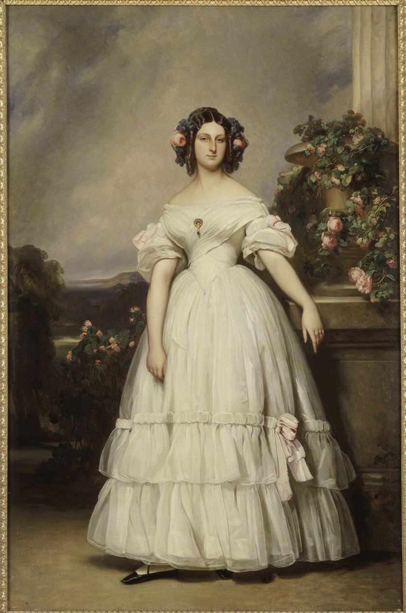 Clémentine orléans-i hercegnő arcképe (1817-1907) alkotó: Franz Xaver Winterhalter