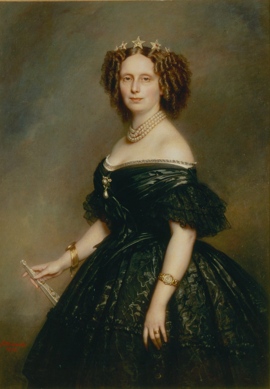 Sophie holland királynő portréja, született Württembergi Sophie (1818-1877) alkotó: Franz Xaver Winterhalter