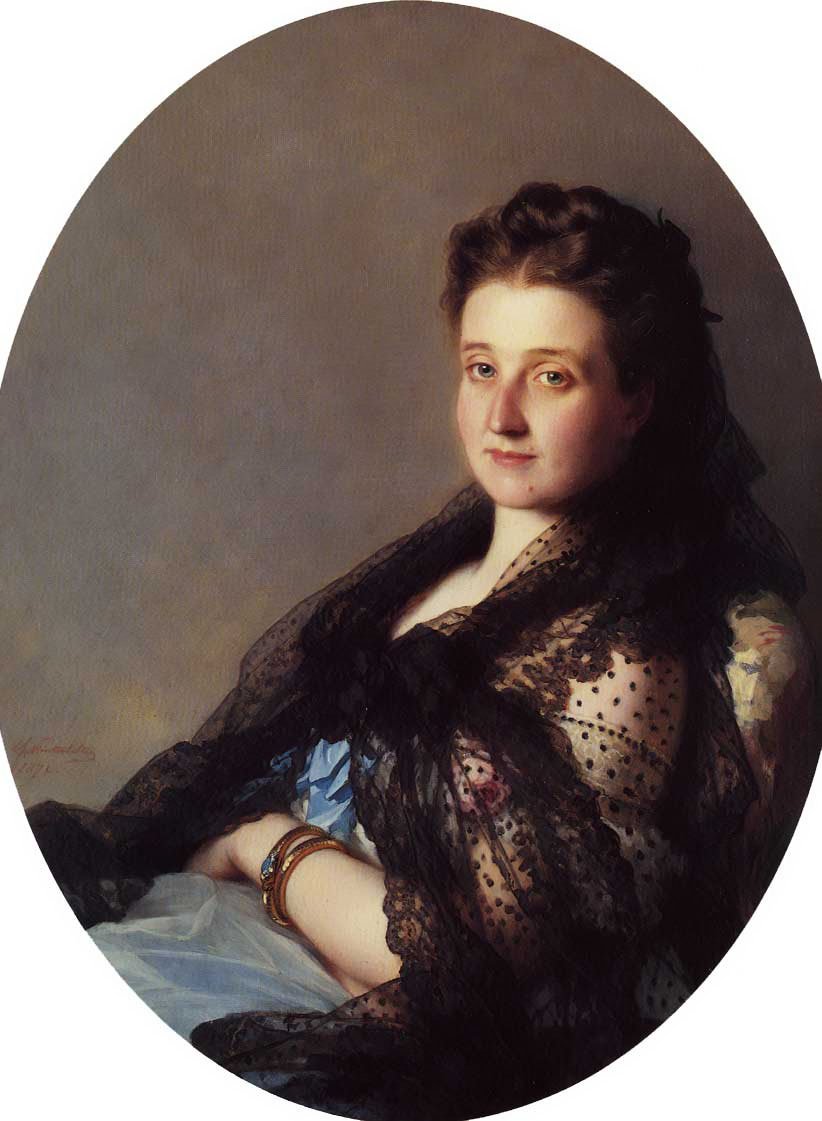 Egy hölgy portréja alkotó: Franz Xaver Winterhalter