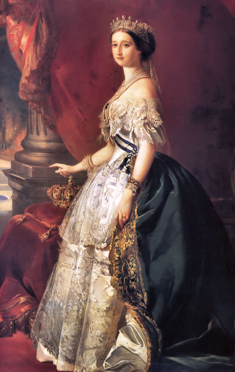 Eugénie császárné portréja alkotó: Franz Xaver Winterhalter