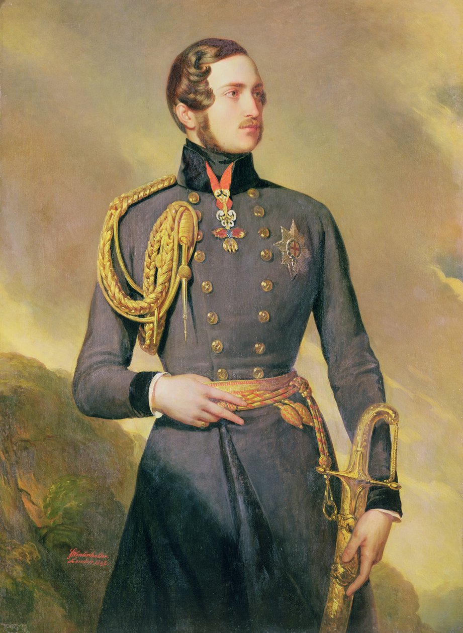 Albert szász-coburg-gothai herceg hitvesének portréja (1819-1861), 1842 alkotó: Franz Xaver Winterhalter