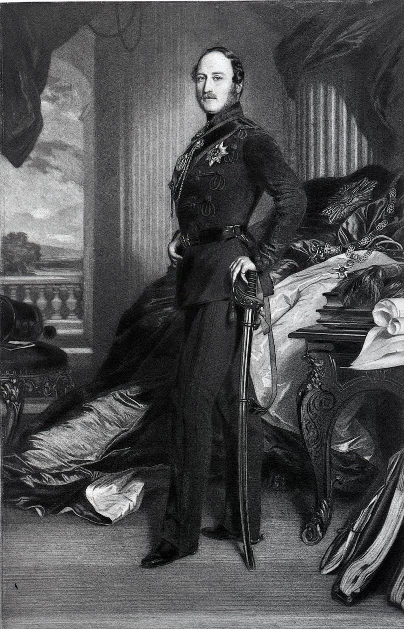 Albert herceg, az 1859-es festmény után alkotó: Franz Xaver Winterhalter