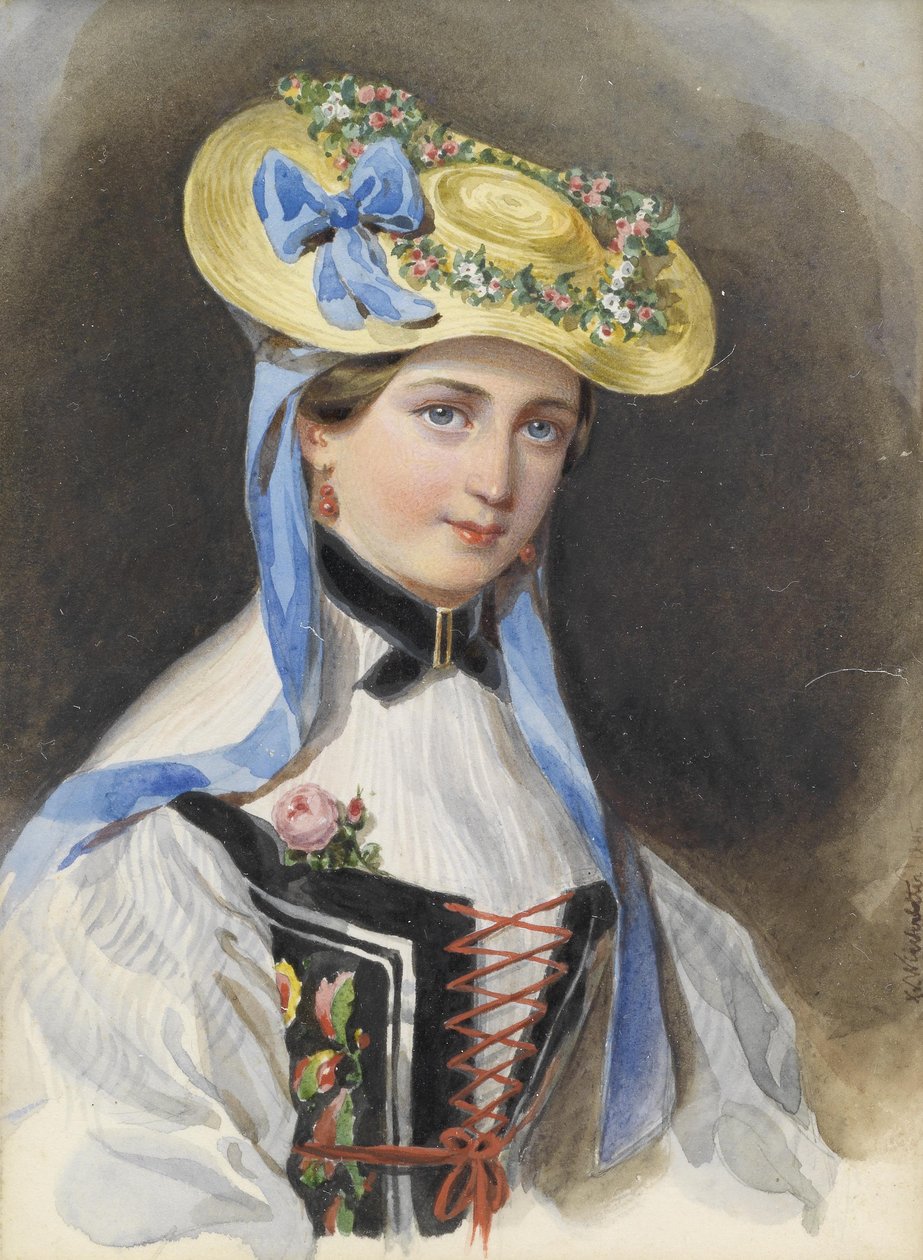 Liechtenstein hercegnője jelmezben alkotó: Franz Xaver Winterhalter