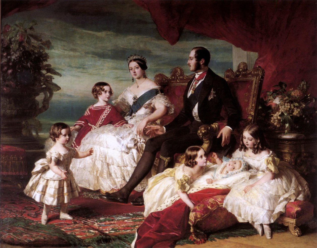 Viktória királynő, Albert herceg és gyermekei alkotó: Franz Xaver Winterhalter