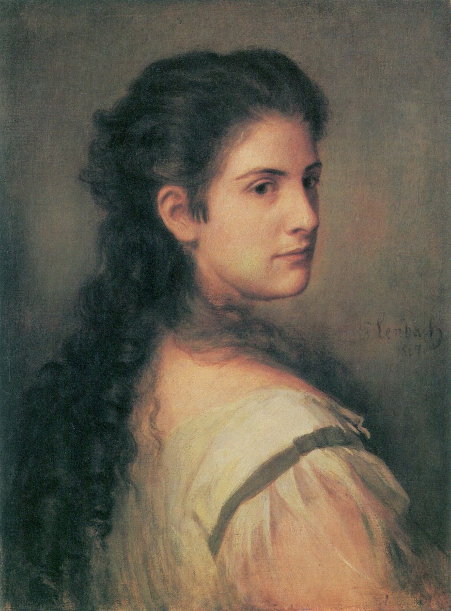 Schubart Anna portréja alkotó: Franz Seraph von Lenbach