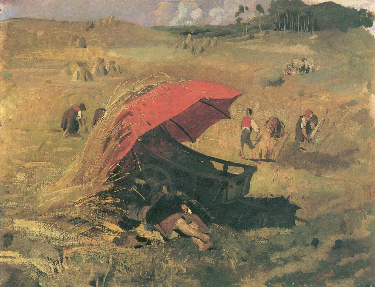 A piros esernyő alkotó: Franz Seraph von Lenbach