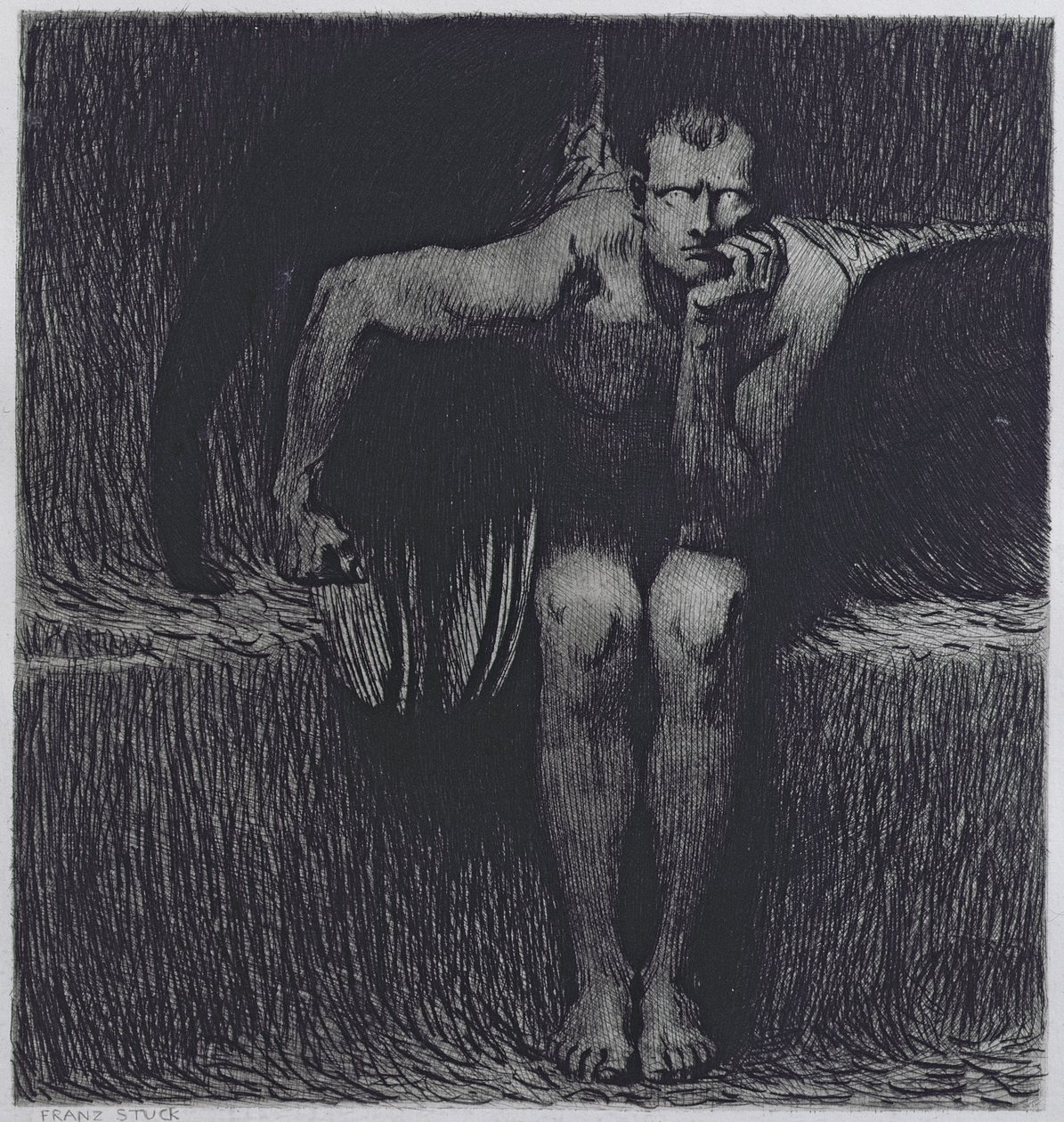 Lucifer alkotó: Franz von Stuck