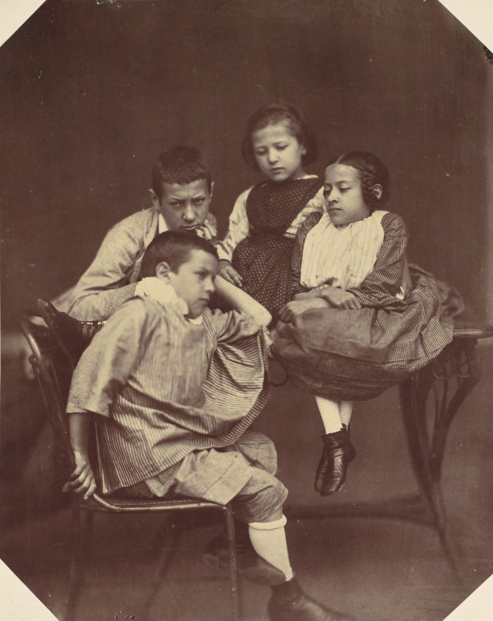 Alfons, Eugen, Marie és Hermine Antoine, 1850-60-as évek. alkotó: Franz Antoine