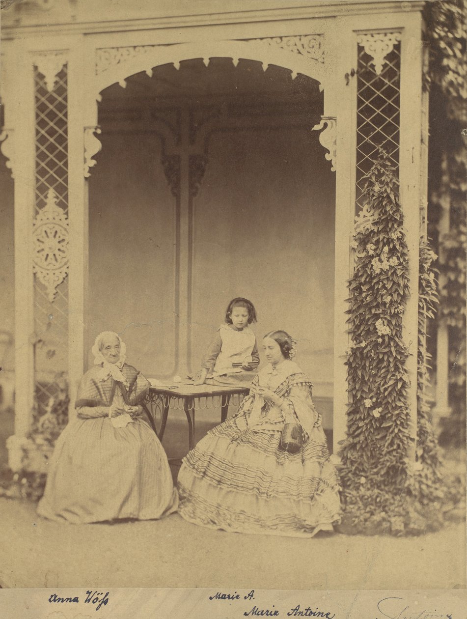 Anna Wöss, Marie és Marie Antoine, 1850-60-as évek. alkotó: Franz Antoine