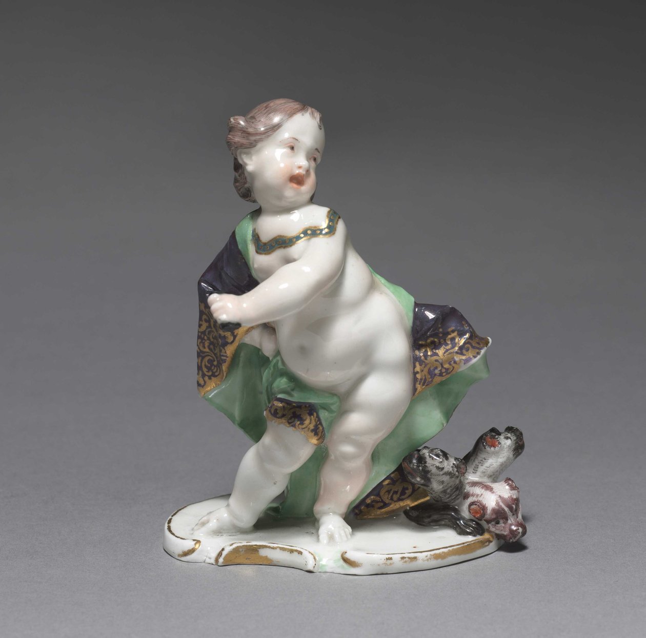 Plútó, gyártó Nymphenburg Porcelángyár, 1760 körül alkotó: Franz Anton Bustelli