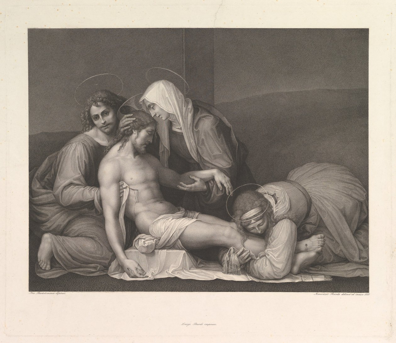 Krisztus siralma, 1841. alkotó: Franz Anton Erich Moritz Steinla