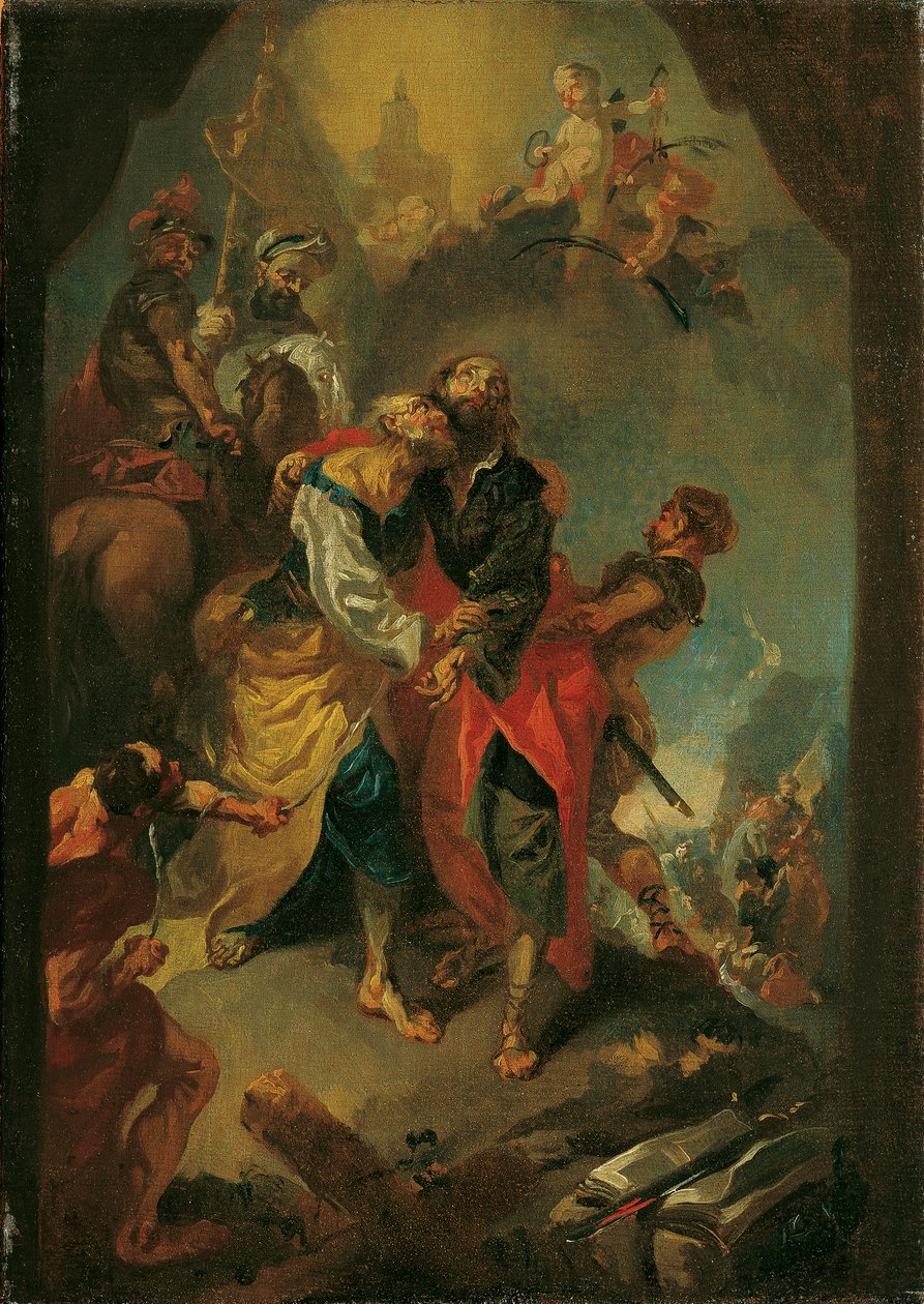 Búcsú Péter és Pál apostoloktól vértanúhaláluk előtt alkotó: Franz Anton Maulbertsch