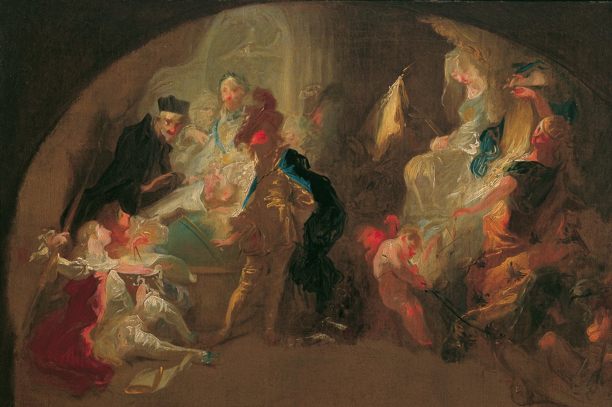 A lovas nevelés allegóriája alkotó: Franz Anton Maulbertsch