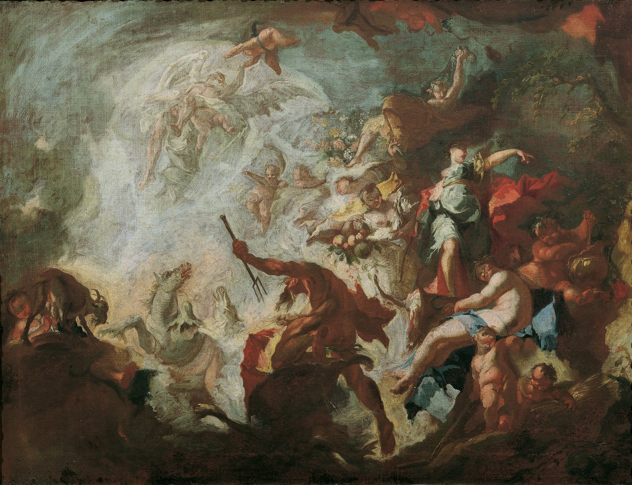 Az aranykor allegóriája alkotó: Franz Anton Maulbertsch