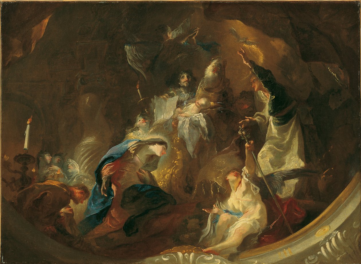 Felajánlás a templomban alkotó: Franz Anton Maulbertsch