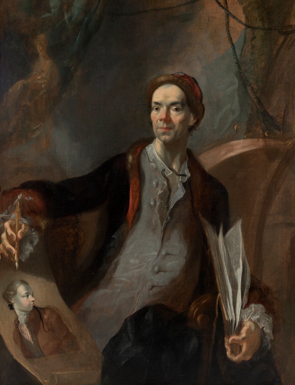 Művészportré (ún. önarckép) alkotó: Franz Anton Maulbertsch