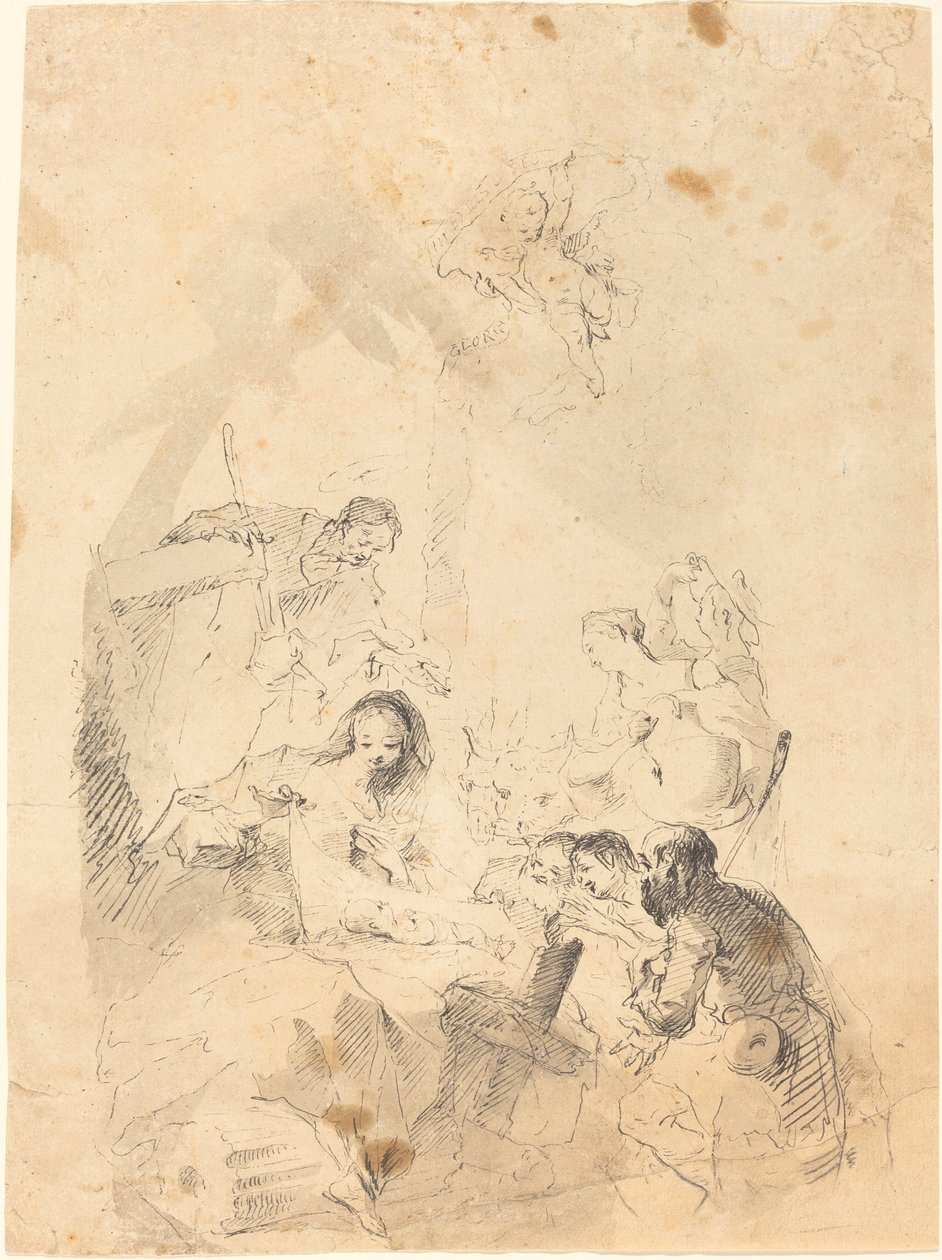 A Pásztorok imádata alkotó: Franz Anton Maulbertsch